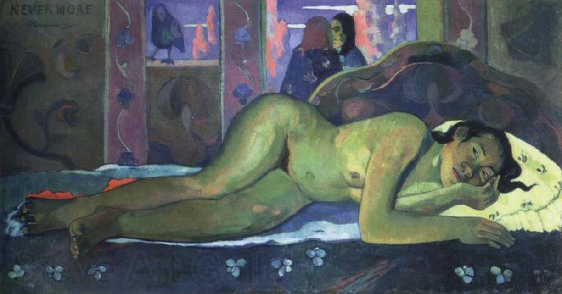 Paul Gauguin nevermore Norge oil painting art